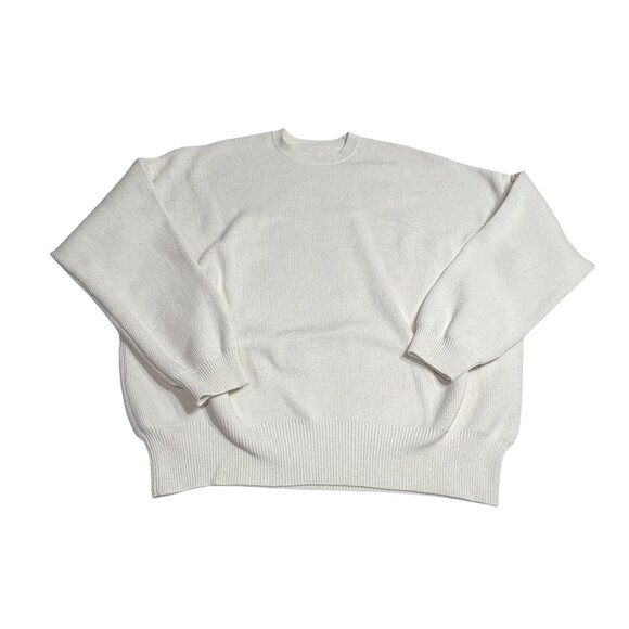 ALO Yoga Scholar Crew Neck Sweater in Ivory - Picture 1 of 7